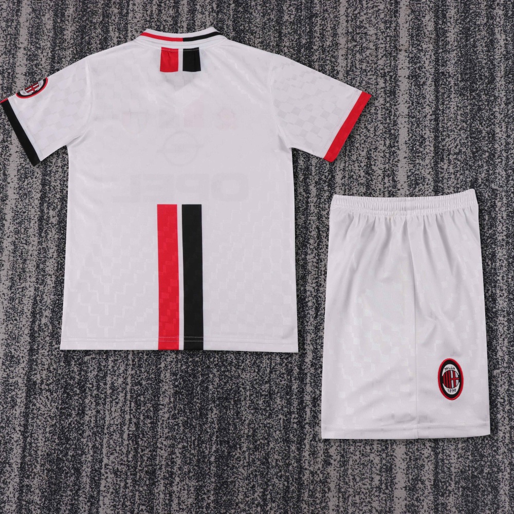 1996-1997 Retro AC Milan Away Football Shirt 1:1 Thai Quality Kids Size
