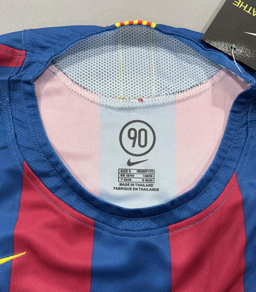 2005/2006 Retro Barcelona Home Football Shirt UEFA Champions League 1:1 Thai Quality