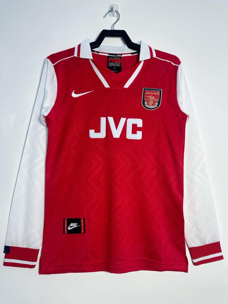 1996-1997 Retro Long Sleeve Arsenal Home Football Shirt 1:1 Thai Quality