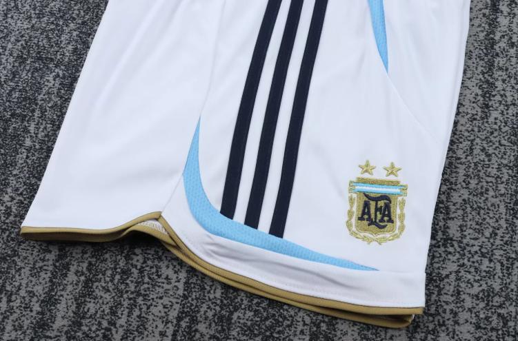 2006 Retro Argentina National Team Away Football Jersey 1:1 Thai Quality Kids Size