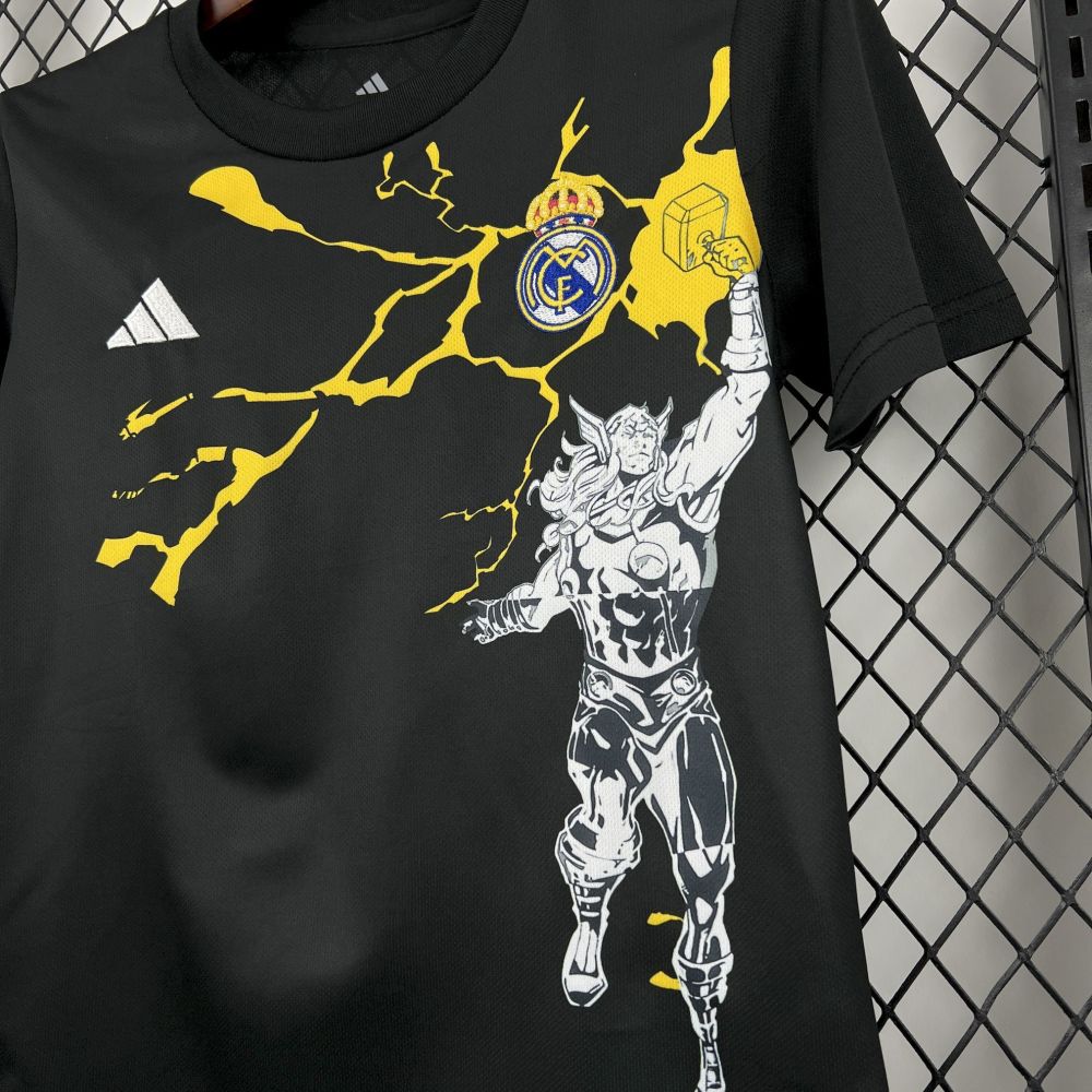 2025/2026 Real Madrid Collaboration With Marvel 02 Football Shirt 1:1 Thai Quality Kids Size