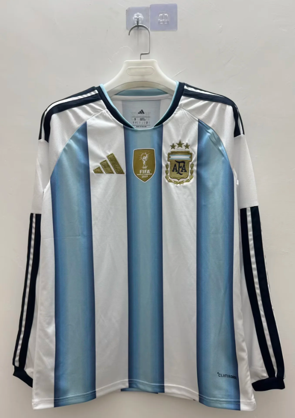 2026 Long Sleeve  Version Argentina Home Jersey 1:1 Thai Quality