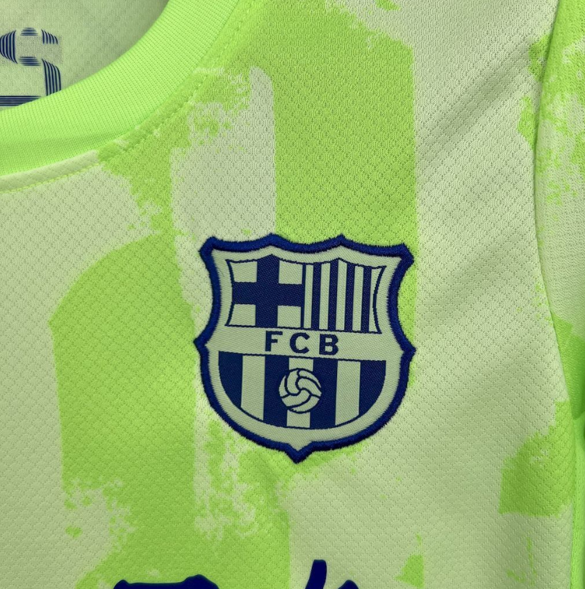 2024/2025 Barcelona x Travis Scott Collab Third Away Football Shirt 1:1 Thai Quality Kids Size