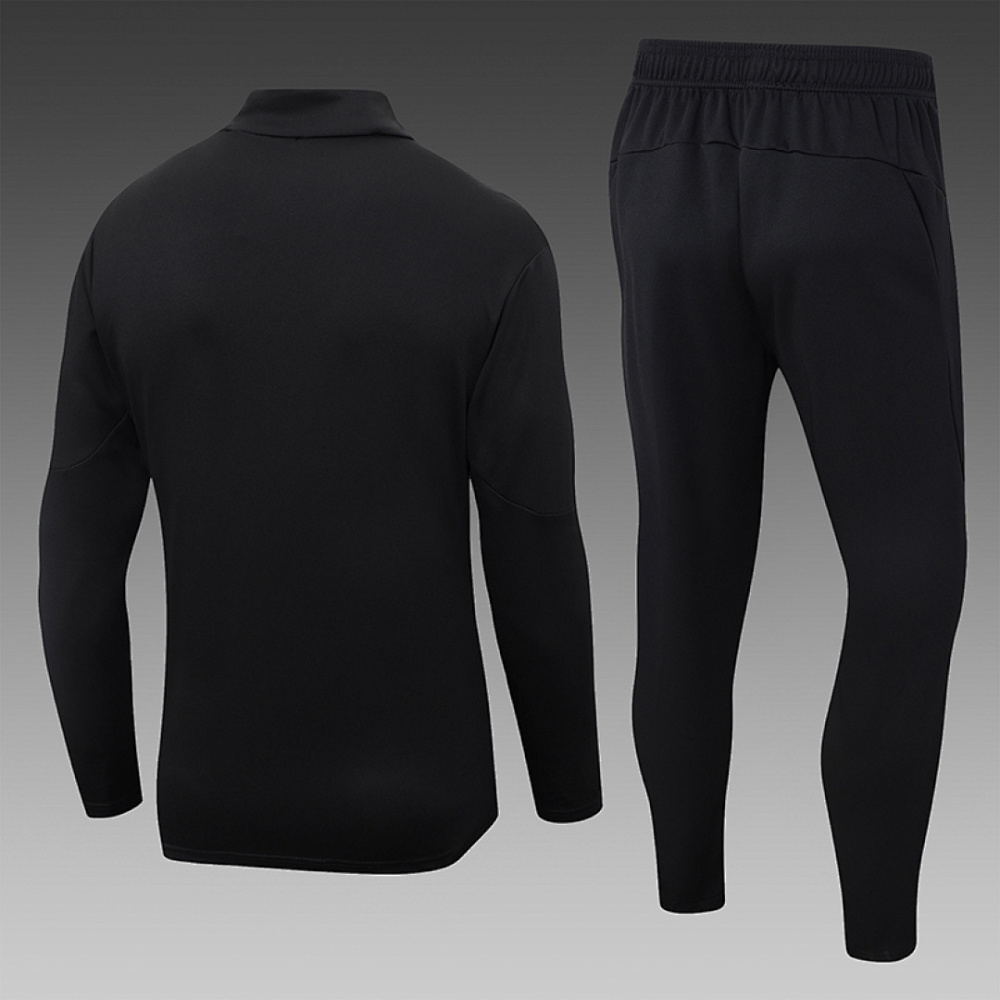 2025/2026 Manchester City Half-Pull Training Suit black Football Shirt 1:1 Thai Quality Set