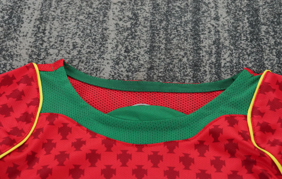2004 Retro Long Sleeve Portugal Home Football Shirt 1:1 Thai Quality Kids Size