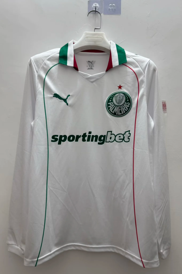 2026/2027 Long Sleeve Palmeiras Away Football Jersey 1:1 Thai Quality