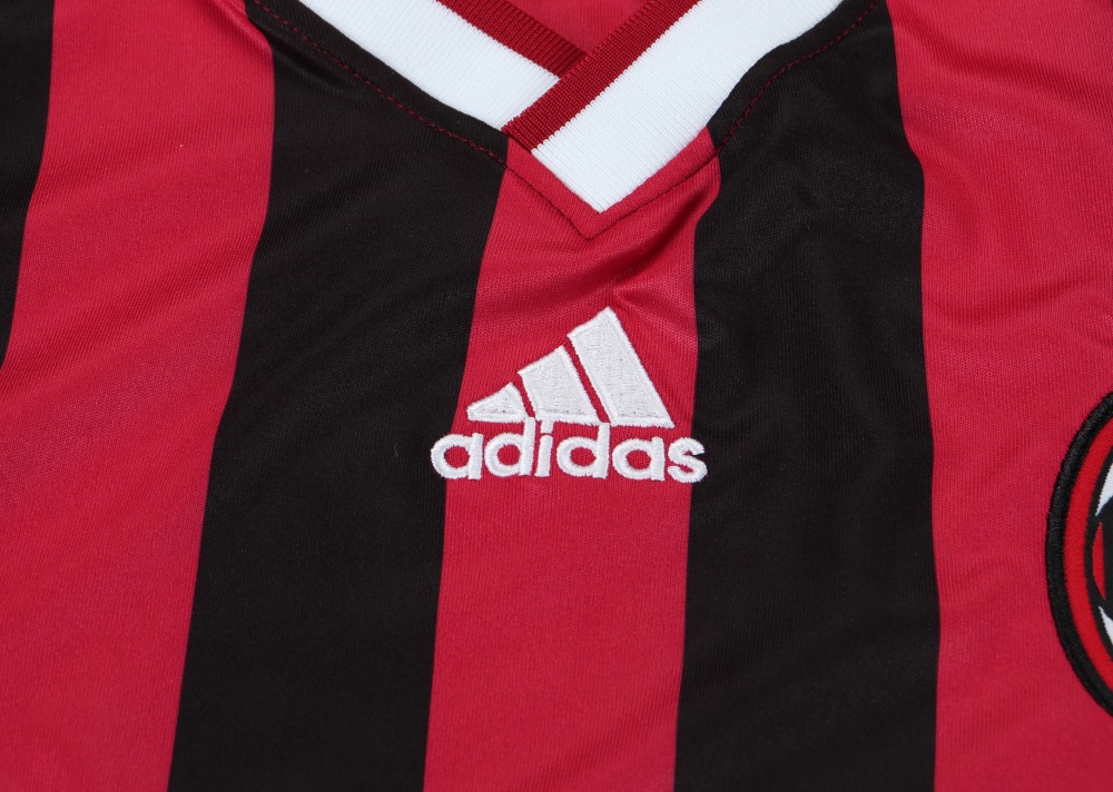 2009/2010 Long Sleeve Retro AC Milan Home Football Shirt 1:1 Thai Quality Kids Size