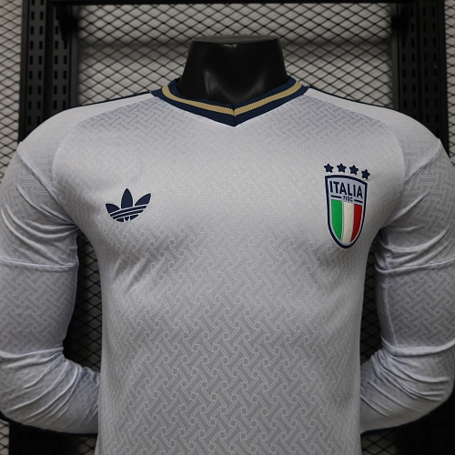 2026 Long Sleeve Player Version Italy Away Football Jersey 1:1 Thai quality
