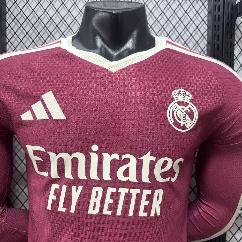 2026/2027 Long Sleeve Player Version Real Madrid Third Away  Jersey 1:1 Thai Quality