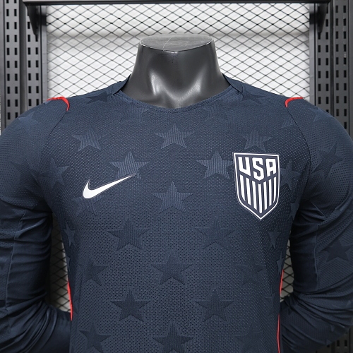 2026 Long Sleeve Player Version United States National team Away Football Shirt 1:1 Thai Quality