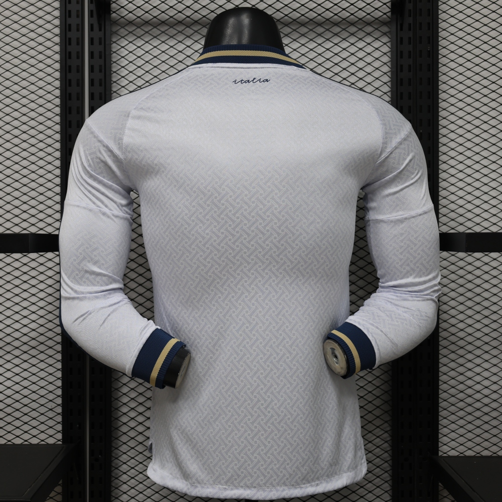 2026 Long Sleeve Player Version Italy Away Football Jersey 1:1 Thai quality