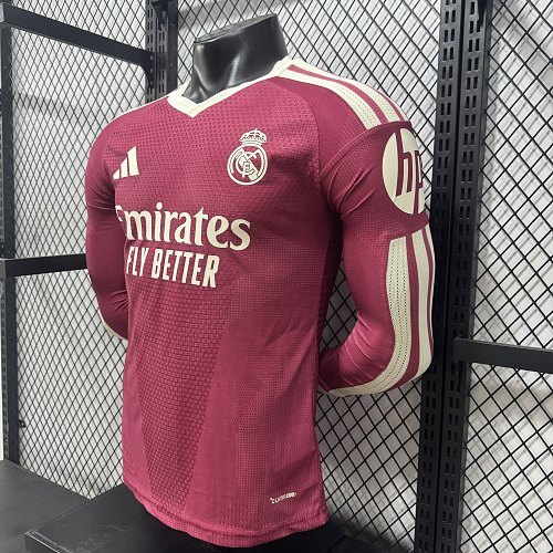 2026/2027 Long Sleeve Player Version Real Madrid Third Away  Jersey 1:1 Thai Quality