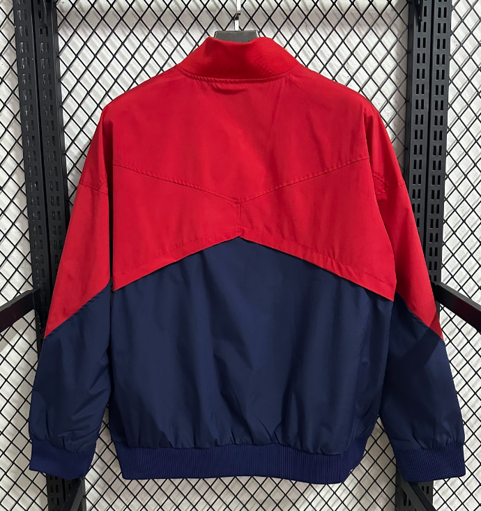 2025/2026 Barcelona Blue and Red windbreaker Jersey 1:1 Thai Quality