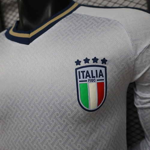 2026 Long Sleeve Player Version Italy Away Football Jersey 1:1 Thai quality