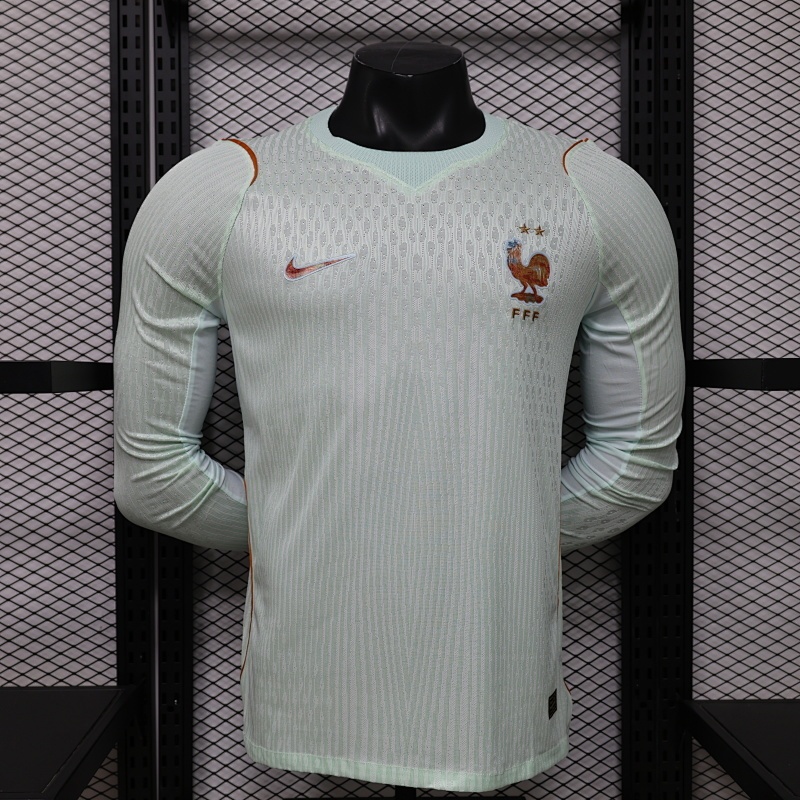 2026 Long Sleeve Player Version France Away Football Shirt 1:1 Thai Quality
