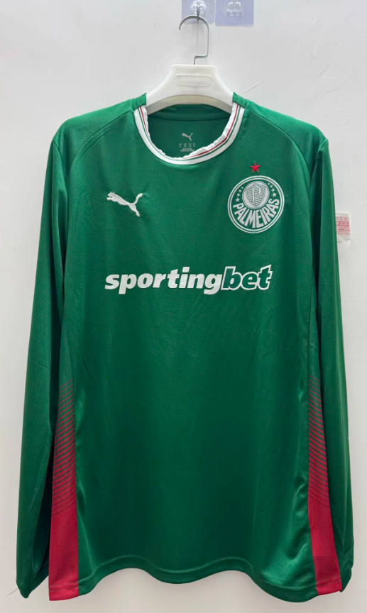 2026/2027 Long Sleeve Palmeiras Home Football Jersey 1:1 Thai Quality