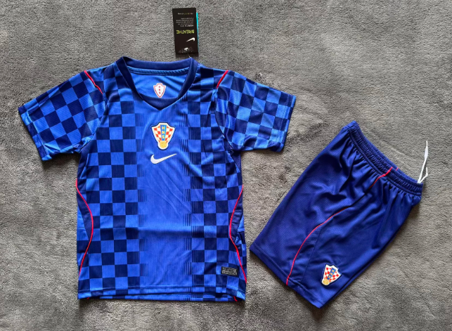 2026 Croatia National Team Away Football Shirt 1:1 Thai Quality Kids Size