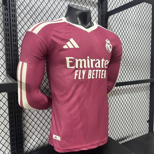 2026/2027 Long Sleeve Player Version Real Madrid Third Away  Jersey 1:1 Thai Quality