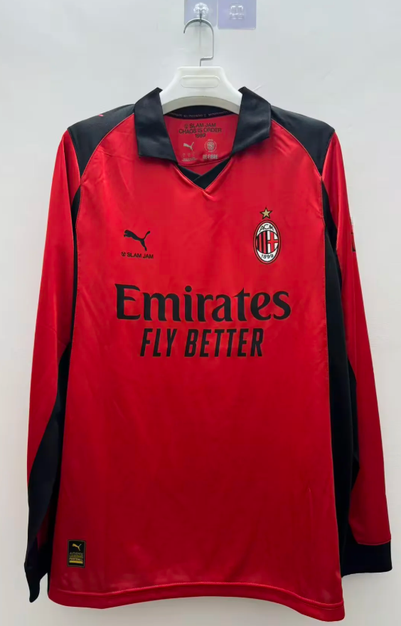 2025/2026 AC Milan Long Sleeves Fourth Away Football Jersey 1:1 Thai quality