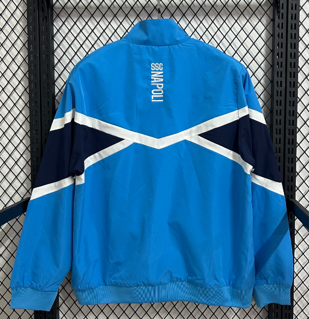 2025/2026 Napoli Blue And Blue Windbreaker Football Shirt 1:1 Thai Quality