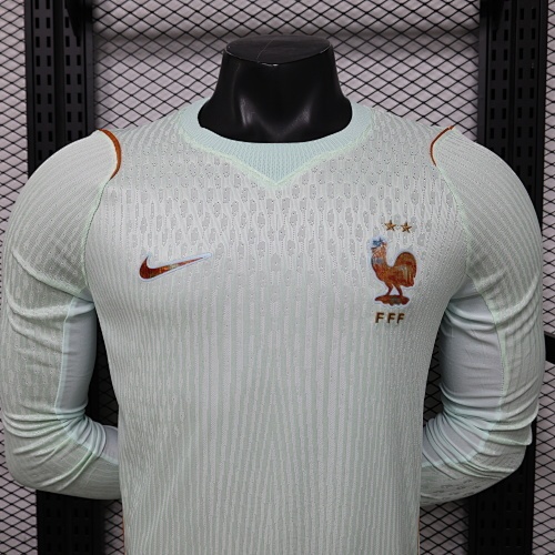 2026 Long Sleeve Player Version France Away Football Shirt 1:1 Thai Quality