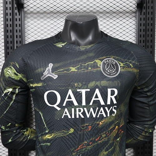 2025/2026 Long Sleeve Player Version Psg Paris Saint-Germain Fifth Away Football Jersey 1:1 Thai quality