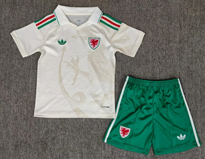 2026 Wales Away Football Shirt 1:1 Thai Quality Kids Size
