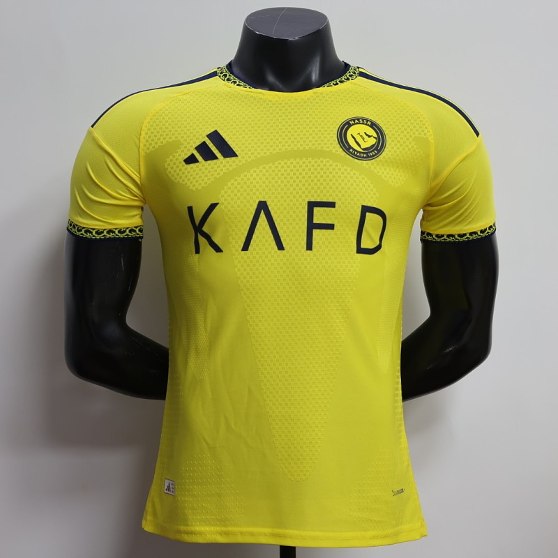 2026/2027 Player Version Al-Nassr Home （Ad-supported version）Football Shirt 1:1 Thai Quality