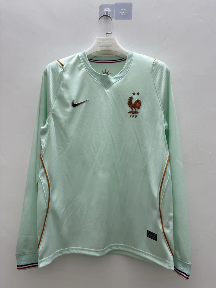 2026 Long Sleeve France Away Football Shirt 1:1 Thai Quality