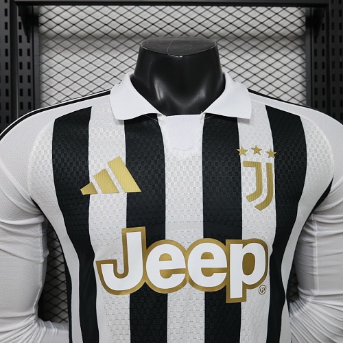 2026/2027 Long Sleeve Player Version Juventus Home Football Shirt 1:1 Thai Quality