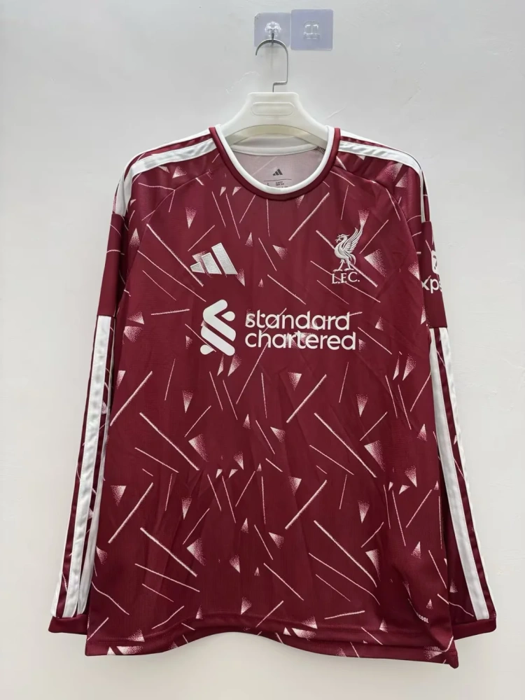 2026/2027 Long Sleeve Liverpool Home Football Jersey 1:1 Thai Quality