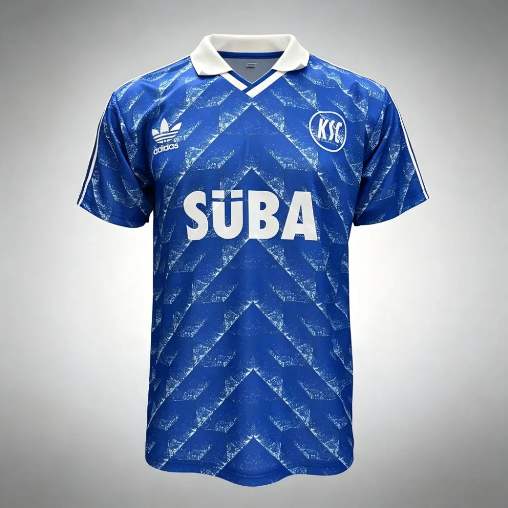 1989/1990 Retro Karlsruher SC Away Football Jersey 1:1 Thai Quality