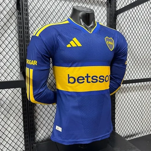 2026/2027 Long Sleeves Player Version Boca Juniors Home Football Jersey 1:1 Thai Quality