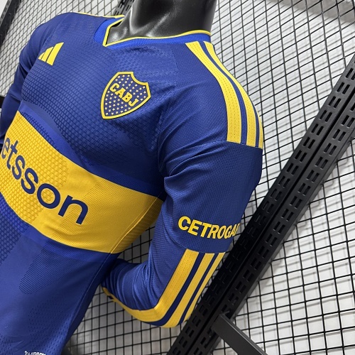 2026/2027 Long Sleeves Player Version Boca Juniors Home Football Jersey 1:1 Thai Quality