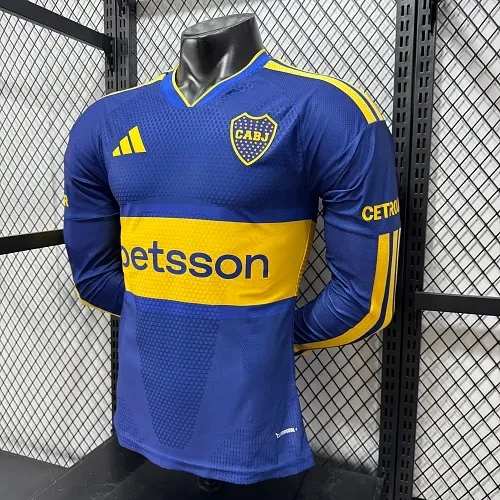 2026/2027 Long Sleeves Player Version Boca Juniors Home Football Jersey 1:1 Thai Quality