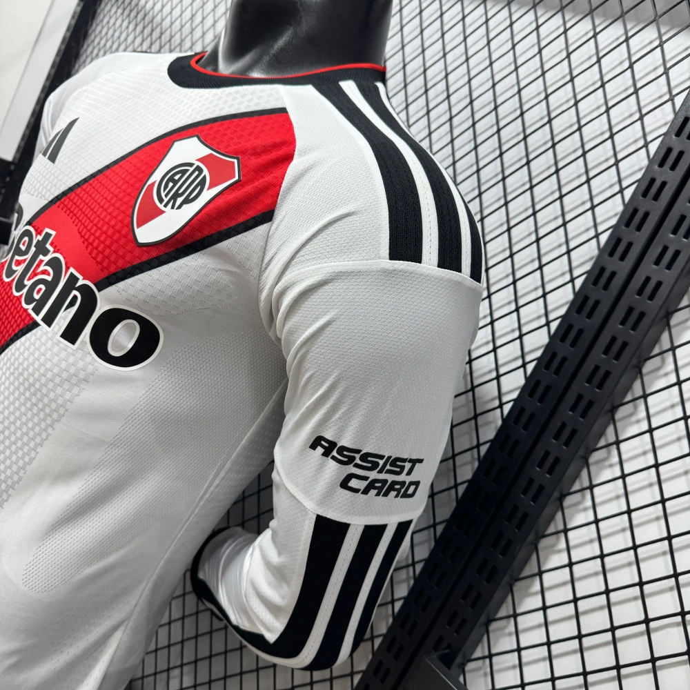 2026/2027 Long Sleeve Player Version River Plate Home Football Jersey 1:1 Thai Quality