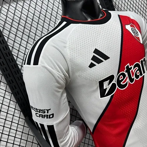 2026/2027 Long Sleeve Player Version River Plate Home Football Jersey 1:1 Thai Quality