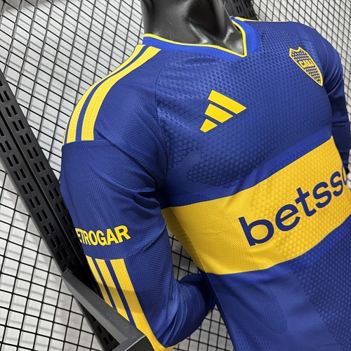 2026/2027 Long Sleeves Player Version Boca Juniors Home Football Jersey 1:1 Thai Quality