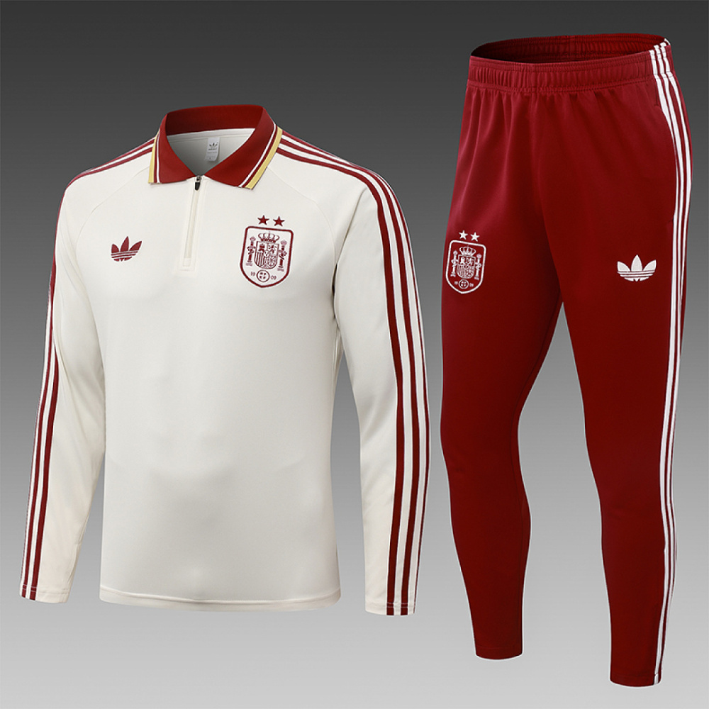 2026/2027 Spain Half-Pull Training Suit Football Jersey 1:1 Thai Quality