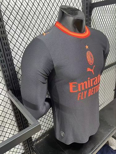 2026/2027 Long Sleeve Player Version AC Milan Third Away Football Shirt 1:1 Thai Quality