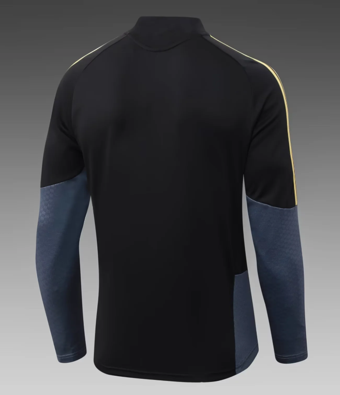 2026/2027 Juventus Half-Pull Training Suit Black Football Shirt 1:1 Thai Quality