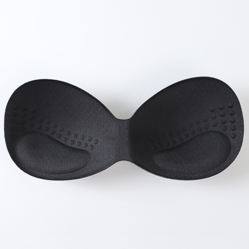 One-piece Thickened and Compacted Sponge Breast Support Insert for Breathable Flat Chest Special Women's Bra Pad
