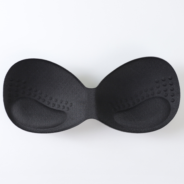One-piece Thickened and Compacted Sponge Breast Support Insert for Breathable Flat Chest Special Women's Bra Pad