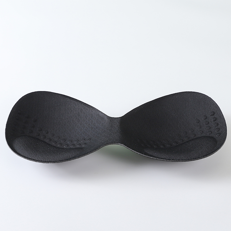 One-piece Thickened and Compacted Sponge Breast Support Insert for Breathable Flat Chest Special Women's Bra Pad