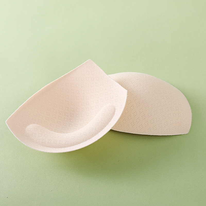 Factory Direct-sale In-stock Gathered and Non-deformable Breast Pads Divided Cup Bra Padding Breathable Chest Pads