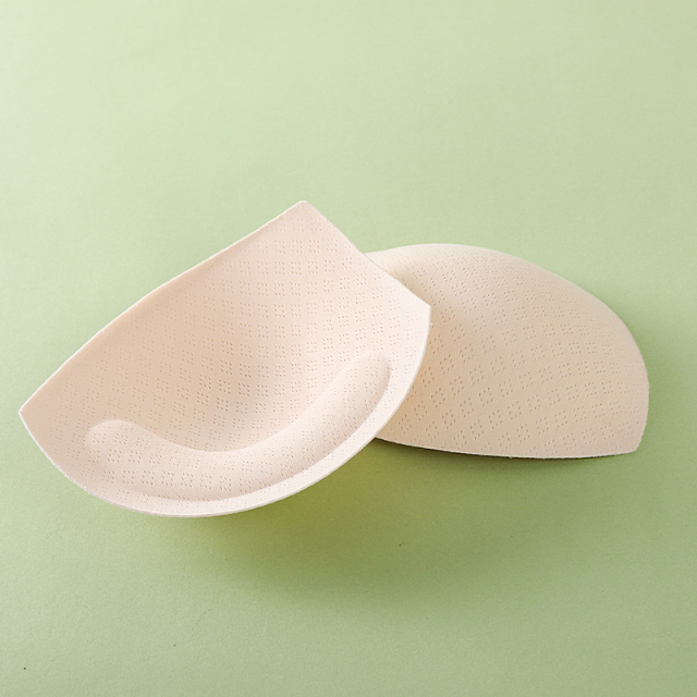Factory Direct-sale In-stock Gathered and Non-deformable Breast Pads Divided Cup Bra Padding Breathable Chest Pads