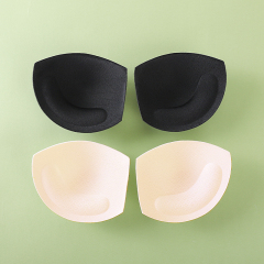 Factory Direct-sale In-stock Gathered and Non-deformable Breast Pads Divided Cup Bra Padding Breathable Chest Pads
