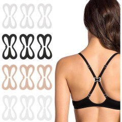 Plastic Strap for Bra Fastener - Anti-slip Clasp for Bras Underwear Accessories Crossed Safety Buckle for the Sling Bra Buckle