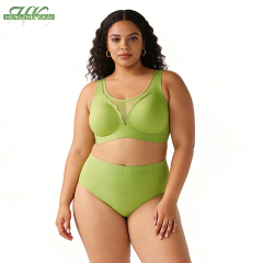 Wholesale Seamless Push up Full Coverage Cup Womens Bra OEM ODM Sexy Lace Neckline European American Style Plus Size Bra