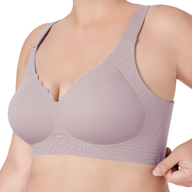 High Quality Seamless Comfortable Push up U Back Fixed Cups Womens Bra Fashionable Wave Desig Full Coverage Cup Plus Size Bra